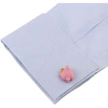 Mancuernillas o gemelos para hombre con diseño de alcancía de cochinito,38073326 - A - Ver 6