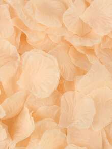 100pcs/200pcs/500pcs/1000pcs Per Pack, Multiple Colors Available, Artificial Rose Petals, Suitable For Wedding Decoration, Wedding Supplies, Romantic Night, Proposal Decoration, Valentine's Day, Wedding Anniversary, Dining Table Decoration And Other Occasions. - White - View 7