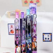 1盒中性笔，魔法猎人组合Kpop动漫周边文具加压中性笔，办公学习签名笔