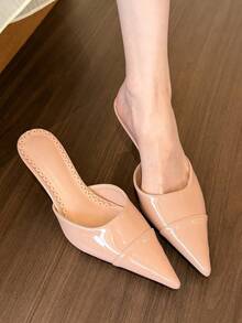 hanxiangyuzu Women's Pointed Toe High Heel Sandals, Fashionable And Elegant For Party, Office, Wedding Occasions - Black - View 4