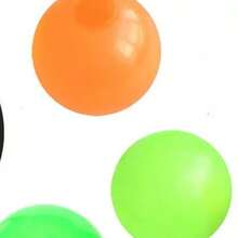1/2/4/6/8/10/12pcs Glow-In-The-Dark Sticky Balls, Can Stick To Ceiling, Stress Relief, Luminous In Dark, Fun Fidget Toys, Suitable For Adults To Relieve Anxiety And Stress - Multicolor - View 17