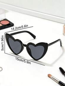 Personalized Heart Shaped Glasses,Custom Bridal Party Heart Shaped Sunglasses,Party Souvenirs,Personalised Bridesmaid Gifts - Multicolor - View 6