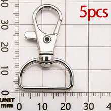 5/50pcs Zinc Alloy Swivel Rings Lobster Claw Clasps Swivel Snap Hook For DIY Keychain Keyring Jewelry Craft Making Backpack Lanyard Hanging - Antique Silver - View 19