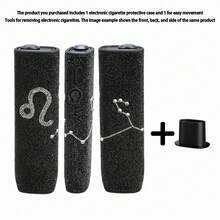 一套360°奢华水钻十二星座电子烟保护套，高端防滑防刮，独特个性化，适合送给爸爸、妈妈、女朋友、男朋友、爱人和朋友 - 彩色 - 查看 22