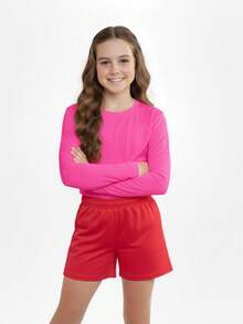 Kit 4 Camiseta UV Menina Infantil Juvenil