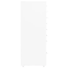 vidaXL Mobile Classeur Bianco 28x41x109 cm Metallo - Bianco - Visualizzare 2