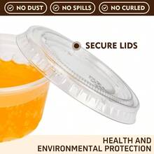 Sets - 2 Oz Jello Shot Cups With Lids, Portion Cups, Disposable Plastic Jello Shot Cups Meal Prep, Salad Dressing, Souffl, Portion Containers - 100 - Xem 7