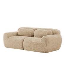 Sofas & Couches - Light Khaki + Plush + 2 Seat - View 5