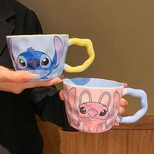 Disney New Stitch Ceramic Mug, High-Quality Coffee Cup, Office/Birthday Gift For Women - Multicolor - View 3