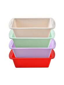 6pcs/4pcs/3pcs/1pc Mini Silicone Bread Molds, Non-Stick Baking Molds Suitable For Baking Bread, Cake, Meat Patties, Can Withstand 4-230°C, Usable In Oven, Microwave, Air Fryer, Also Refrigerator - 彩色 - 查看 16