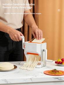 Compact Home Pasta Maker, Pasta Machine, Italian Pasta Maker - Multicolor - View 9