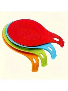 1pc/3pcs Set Spoon Holder, Easy To Clean Insulated Spoon Rest, Kitchen Supplies, Ideal Gift For Elders - Multicolor - View 4