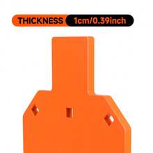 Unique Water Drop Shaped Steel Target - Neon Colored Powder Coating For Day/Night Use, Perfect For Slingshot & Archery Training