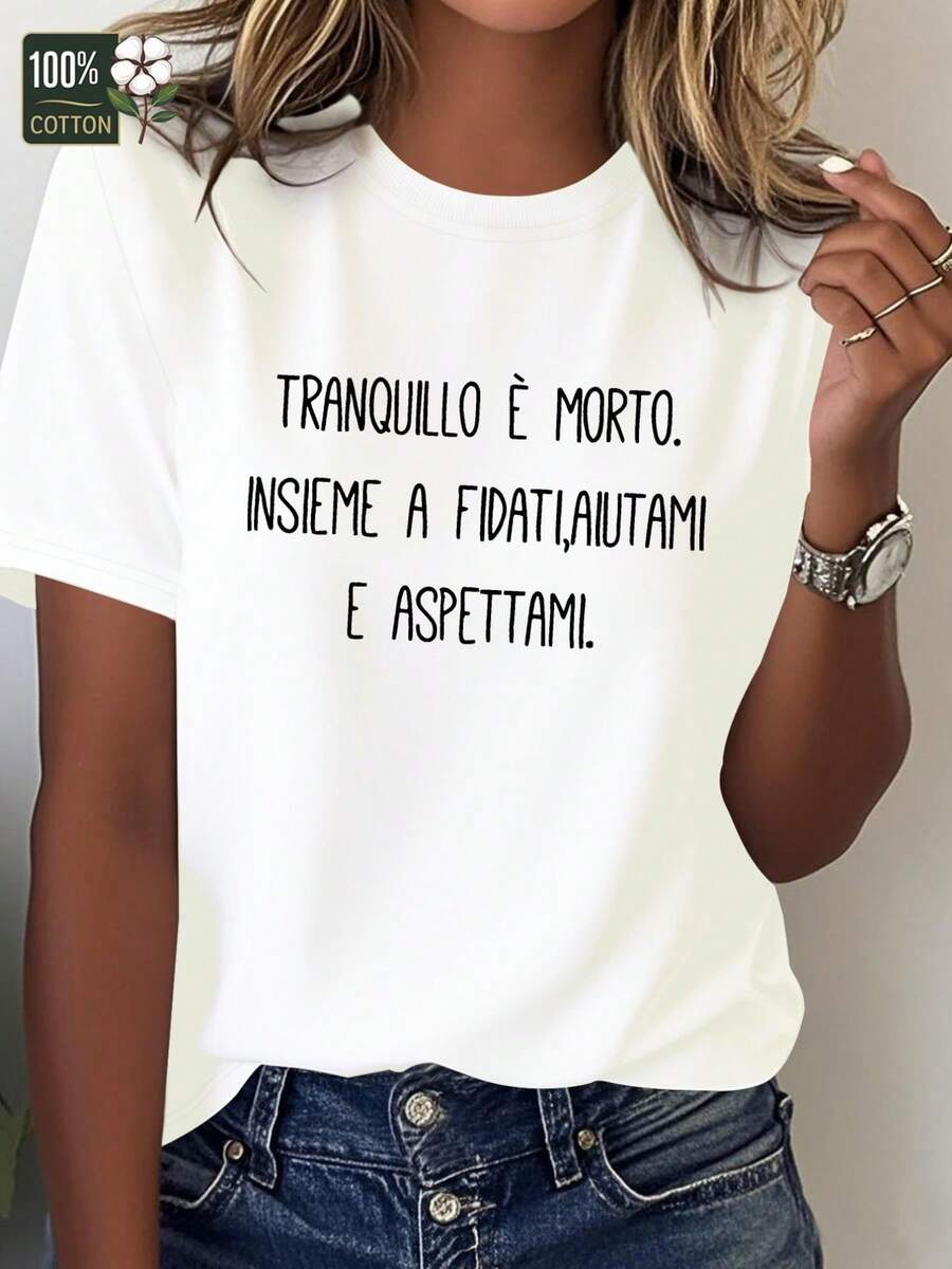 Womens Soft Pure Cotton T Shirt Minimalist Everyday   Breathable Every (2) - Đen 6 - Xem 1