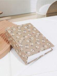 1pc 6-Inch 100-Page Vintage Style Floral Pattern Photo Album, Home Decor - Brown - View 3