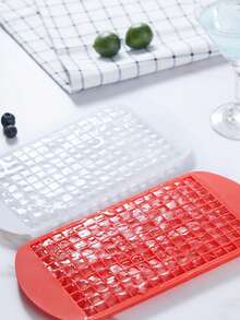 Square Grid Silicone Ice Cube Tray, Cold-Resistant . Can Be Used As Ice Mold And Pudding Mold, Suitable For Home, Bar And Other Occasions. Easy To Use. - Multicolor - View 7