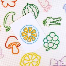 56 piezas de pegatinas de dibujos animados de dopamina para DIY, resistentes al agua y graffiti creativos, adecuadas para tabletas, computadoras, cuadernos, fundas de teléfonos, guitarras, escritorios, tazas de agua, equipaje, tablas de snowboard, decoración de juguetes y pegatinas decorativas para planificadores - Multicolor - Ver 9