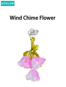 Koolife 1 件装磁吸无线充电 Magsafe 保护壳，带独立按键，撞色设计，半透明磨砂材质，兼容 17、17 Pro Max、17、17 Pro、17 Air、11、12、12 Pro、12 Plus、13、13 Pro、13 Pro Max、14、14 Pro、14 Pro Max、15、15 Plus、15 Pro、15 Pro Max、16、16 Plus、16 Pro、16 Pro Max、16e - 玫紅色+立體風鈴花防塵塞 - 查看 2