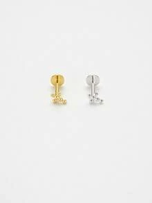 Women Fine Stud Earrings - Cross Earrings - View 9