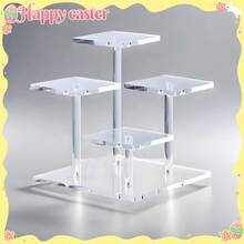 Adjustable Acrylic Book Shelf Display Rack - Suitable For Displaying Albums, Newspapers, Magazines, CDs Etc. - Sturdy And Durable, Space-Saving, Easy To Assemble - Transparent - View 6