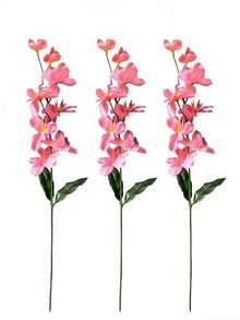 1pc/3pcs/5pcs 25.98 Inch Silk Cloth Artificial Orchid Flowers, Romantic Minimalist Orchid Suitable For Wedding Party/Home Decor/Thanksgiving, Mother's Day, Valentine's Day, High Quality Artificial Flowers - Pink - View 11