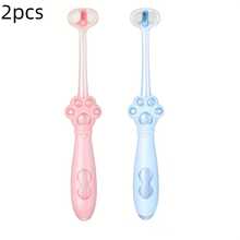 2pcs Triple-Sided Dog Toothbrush, Puppy Toothbrush, Unique Bristle Technology, Pet Oral Care, Suitable For Small & Medium Dogs - Multicolor - View 15
