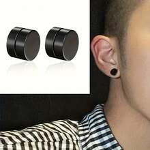 1 Set Of 10 Pieces Fashionable Personalized Hypoallergenic Stainless Steel Magnetic  Earrings Nose Clip And Accessories - 10 cái - Xem 7