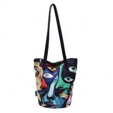 Bolso cruzado de mujer con ilustraciones de cuento de hadas diseño único y moderno bolso bandolera versátil para mujeres bolso de hombro pequeño con dibujos - Sección Seis - Ver 1