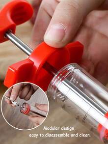 5pcs/2pcs Turkey Baster Injector, Marinade Injector, Meat Injector Syringe, Baking Tool With 3 Needles To Inject Seasoning Into Different Foods, Prevent Cross-Flavoring, Needle Can Penetrate Deeply