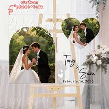 Wedding Entrance Sign, Welcome Wedding Sign, Arch Wedding Decor, Personalized Welcome To Our Wedding Sign, Custom Wedding Sign, Wedding Sign. - Welcome Sign 1 - View 5