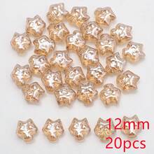 20 piezas/paquete Cuentas de vidrio con forma de zorro de 12 mm, suministros para hacer joyas DIY para collares, pulseras, aretes, colgantes, también adecuados para teléfonos, llaveros, decoración de autos - Pequeño zorro de 12 mm - Ver 18
