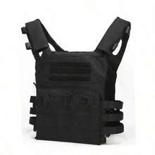 Tactical Vest With Quick Release MOLLE Soft Airsoft Assault Plate Carrier