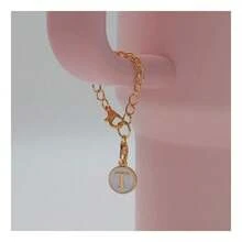 1 Pack Personalized Letter Pendant, Customized Jewelry Accessories For Coffee Cup Identification, Anti-Lost Decoration - White - View 11