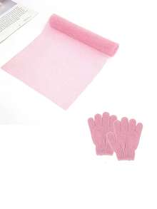 1/6 Set African Net Loofah Exfoliating Gloves, 1/3 Pc Bath Sponge Body Cleaning Brush And 3 Pairs Exfoliating Gloves As Adult Knee High Sock Stuffers - Multicolor - View 12