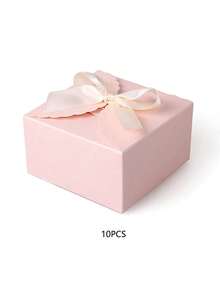 10个装简约方形手工折叠礼品盒，粉色糖果盒，彩色纸板糖果包装盒，适用于节日/派对，小型礼品包装盒，伴手礼 - 彩色 - 查看 13