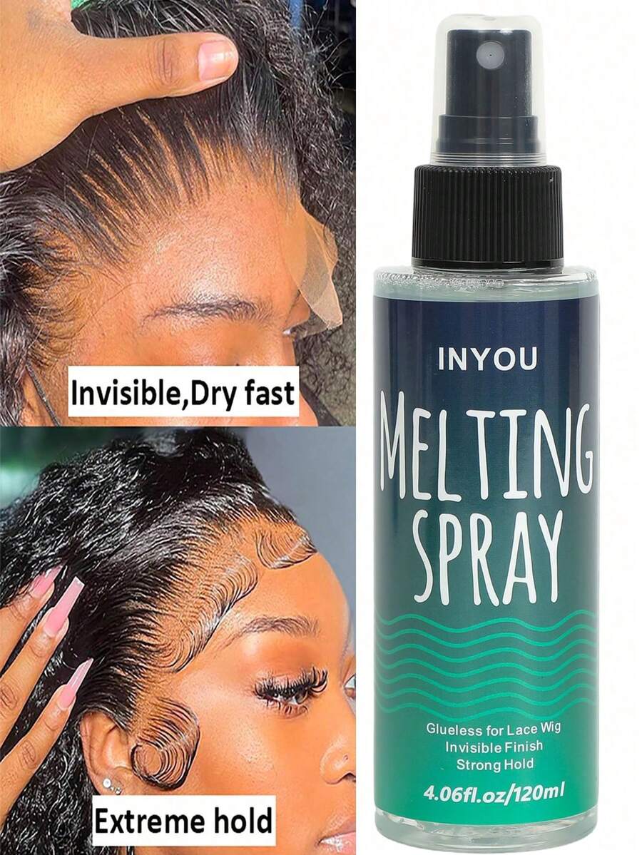 Lace Setting Spray, Strong Hold Lace Wig Spray, No Glue Needed, Strong Natural Hold, Quick Drying, Wig Setting Spray And Wig Adhesive, Christmas Gift