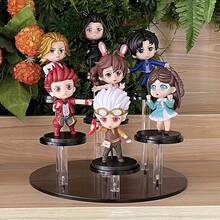 1pc 7-Tier Circular Display Stand Suitable For Figurines, Collectibles, Jewelry, Posable Dolls, Cosmetics, Desktop Riser, Minimalist & Elegant - Seven-layer Circular Black - View 6
