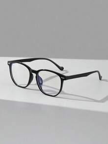 1副/套 男士休闲百搭纯色方形时尚眼镜，适合日常阅读、校园生活、通勤，复古时尚眼镜框，男女皆宜 - 彩色 - 查看 2