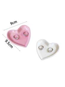 This Elegant Ceramic Lotus Leaf Jewelry Tray Is Perfect For Storing Earrings, Rings, Keys And Small Accessories, Making It An Ideal Birthday Or New Year's Gift. It Can Also Be Used As A Desktop Organizer Or Valentine's Day Gift. This Ceramic Flower-Shaped Jewelry Tray Is Great For Storing Rings, Necklaces, Bracelets And Earrings, And Can Be Used As A Jewelry Display Plate, Decorative Dish Or Entryway Tray. The White Version Makes A Wonderful Back-To-School Gift For Women. - Multicolor - View 10