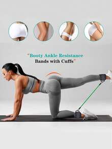 2 piezas Correas ajustables para tobillos, accesorios para entrenamiento de fuerza de glúteos y piernas, para ejercicios con cable, entrenamientos de fitness en casa o en el gimnasio - patadas hacia atrás, extensiones de piernas, caderas - Multicolor - Ver 4