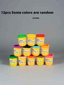 24/12/6pcs Kids Modeling Clay Set, Creative Handmade Toys, Multi-Color Clay Set, Develop Children's Hands-On Ability, Classroom Learning Toys, Playdough, Suitable For Boys And Girls, Home And School Use, Enhance Creativity (Some Colors Random)