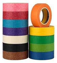 TendenciaMasking Tape Cinta De Colores Adhesiva 20mm X 20m 12 PaqueteCalidad premium - Llamativo - Ver 9