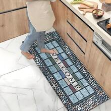 1pc Vintage Pattern Printed Rug, Faux Wool Mat - Highly Absorbent, Easy To Clean, Suitable For Home Decor, Farmhouse, Entryway, Indoor, Room, Kitchen, Dining Room, Small Office/Home Office, Sink, Laundry Room, Doormat, Kitchen Mat, Non-Slip Mat - Multicolor - View 8