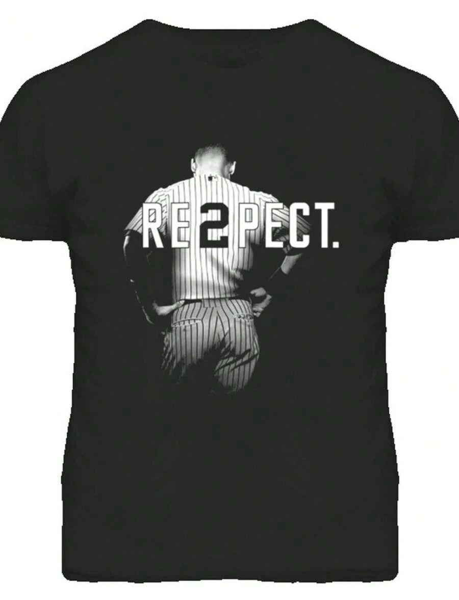 Derek Jeter Re2pect Legend Baseball Greatest Short Stop New York T Shirt - màu đen - Xem 1