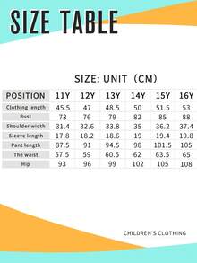 Teen Girl Casual Fashion Street Style Letter Print Ringer Short Sleeve T-Shirt And Wide Leg Pants Set, Spring/Summer/Autumn - Black - View 7