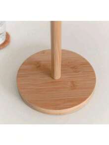 1个木制立式纸巾架 - 厨房和餐厅卷纸分配器 - 彩色 - 查看 8