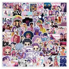 Mattel 104pcs Witch Hunt Kpop Anime Cartoon Graffiti Stickers For Water Cups