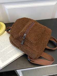 Mini-Rucksack für Frauen, modisch, leicht, geeignet für Reisen, Outdoor, täglichen Gebrauch, japanischer Stil - Braun - Übersicht 3