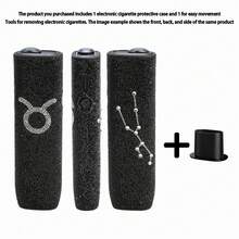 一套360°奢华水钻十二星座电子烟保护套，高端防滑防刮，独特个性化，适合送给爸爸、妈妈、女朋友、男朋友、爱人和朋友 - 彩色 - 查看 14