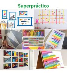 TendenciaMasking Tape Cinta De Colores Adhesiva 20mm X 20m 12 PaqueteCalidad premium - Llamativo - Ver 5